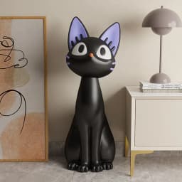 Art, Black Cat, Living Room, TV Cabinet, Sofa, Side, Large, Floor, Decoration, Moving, Opening, Gifts, Ornaments