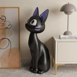 Art, Black Cat, Living Room, TV Cabinet, Sofa, Side, Large, Floor, Decoration, Moving, Opening, Gifts, Ornaments