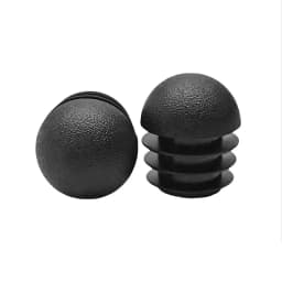 Black/White/Yellow/Grey Domed Round Plastic Blanking EndCaps Tube Pipe Inserts Plug Round Rubber Pipe 13-60mm