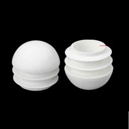 Black/White/Yellow/Grey Domed Round Plastic Blanking EndCaps Tube Pipe Inserts Plug Round Rubber Pipe 13-60mm