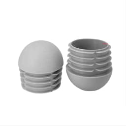 Black/White/Yellow/Grey Domed Round Plastic Blanking EndCaps Tube Pipe Inserts Plug Round Rubber Pipe 13-60mm