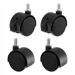 A04I Set of 4 Screw in Caster Wheels - 2 with Lock Function