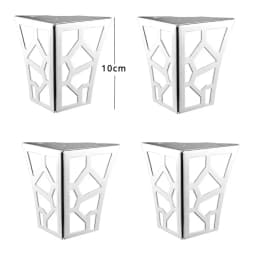 4PCS 10cm Modern Metal Classical Furniture Feet Hollow Out Geometric Sofa Legs Table Cabinet Foot Bracket Furniture Hardware