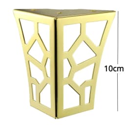 4PCS 10cm Modern Metal Classical Furniture Feet Hollow Out Geometric Sofa Legs Table Cabinet Foot Bracket Furniture Hardware