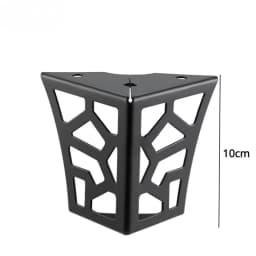 4PCS 10cm Modern Metal Classical Furniture Feet Hollow Out Geometric Sofa Legs Table Cabinet Foot Bracket Furniture Hardware