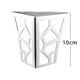 4PCS 10cm Modern Metal Classical Furniture Feet Hollow Out Geometric Sofa Legs Table Cabinet Foot Bracket Furniture Hardware