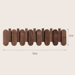 Luxury Wall Coat Rack Walnut Wood Clothes Dress Hanger Hooks Backpack Coat Pants Interior Furniture Bedroom Clothing Storage