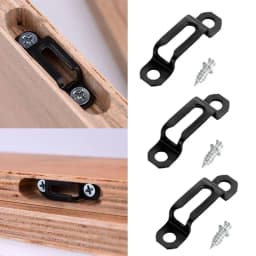 12/20pcs invisible 2-in-1 connectors with screws, suitable for cabinet, wardrobe components, furniture combination fasteners