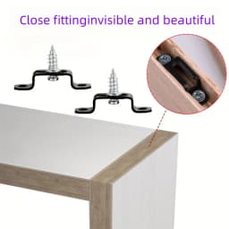 12/20pcs invisible 2-in-1 connectors with screws, suitable for cabinet, wardrobe components, furniture combination fasteners