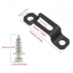 12/20pcs invisible 2-in-1 connectors with screws, suitable for cabinet, wardrobe components, furniture combination fasteners
