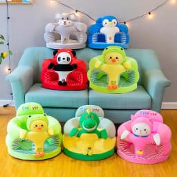 Baby Sitting Chair High Quality Cover Cute Animal Shaped Plush Sofa Case Infants Learning Support Seat Cushion