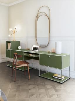 Modern Modular Metal Desk with Storage Cabinet Standing Desk Office Desk Computer Table Room Desks