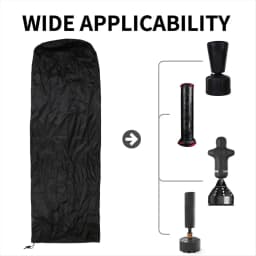 BAAU 58.2x13Inch Punching Bag Cover Outdoor Waterproof, Oxford Cloth Boxing Bag Cover Freestanding Heavy Bag Cover Black