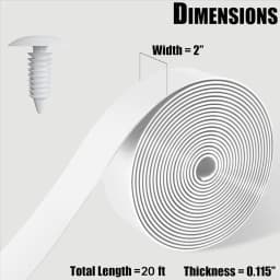 Vinyl Straps For Patio Chair Repair Kit 2Inch Wide 20 Ft Long Replacement Straps 20 Rivets For Chaise Lounge Repair