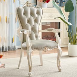 European Solid Wood Dining Chair Princess Lazy Throne Luxury Lounge Chair Fashion Butterfly Ergonomic Muebles Entrance Furniture