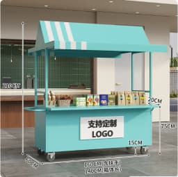 Mobile Market Shopping Mall Outdoor Night Market Stall Internet Celebrity Snack Trolley