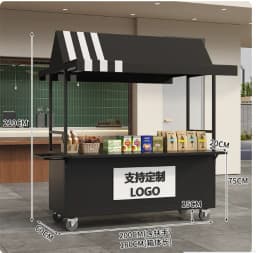 Mobile Market Shopping Mall Outdoor Night Market Stall Internet Celebrity Snack Trolley