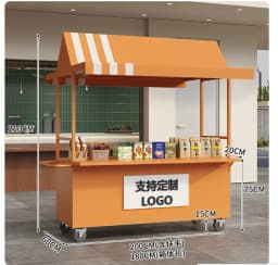 Mobile Market Shopping Mall Outdoor Night Market Stall Internet Celebrity Snack Trolley