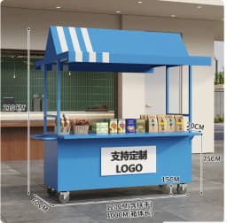 Mobile Market Shopping Mall Outdoor Night Market Stall Internet Celebrity Snack Trolley