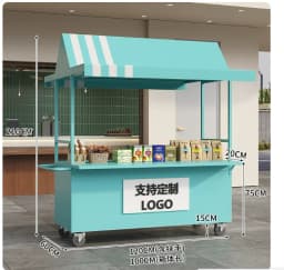 Mobile Market Shopping Mall Outdoor Night Market Stall Internet Celebrity Snack Trolley