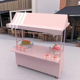 Mobile Market Shopping Mall Outdoor Night Market Stall Internet Celebrity Snack Trolley