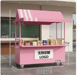 Mobile Market Shopping Mall Outdoor Night Market Stall Internet Celebrity Snack Trolley