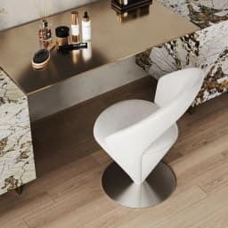 Italian Light Luxury High-end Dressing Stool Girls Bedroom Special Dressing Stool Designer Creative Cream Style Princess Chair
