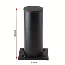4pcs Stainless Steel Furniture Legs Metal Adjustable Round Metal Furniture Replacement Corner Feets Duty Table Leg Extenders