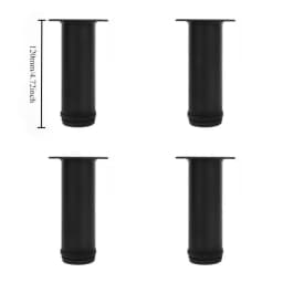 4pcs Stainless Steel Furniture Legs Metal Adjustable Round Metal Furniture Replacement Corner Feets Duty Table Leg Extenders