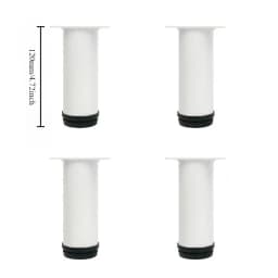 4pcs Stainless Steel Furniture Legs Metal Adjustable Round Metal Furniture Replacement Corner Feets Duty Table Leg Extenders