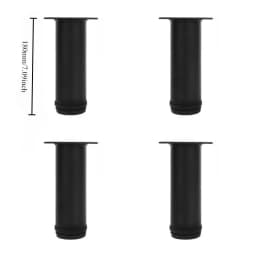 4pcs Stainless Steel Furniture Legs Metal Adjustable Round Metal Furniture Replacement Corner Feets Duty Table Leg Extenders