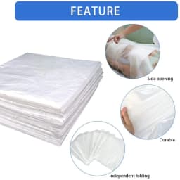 A04I 100 Pcs Disposable Couch Cover Bed Sheet Covers Protection SPA Massage Bed Cover 90X180cm