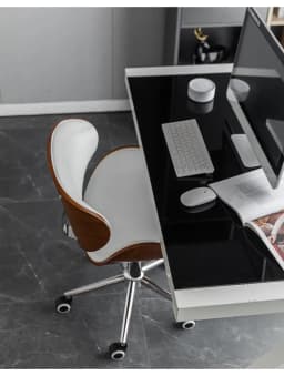 Metal Craft Stainless Steel Office Chair Solid Wood Computer Chair Lift Chair Backrest Swivel Chairs Study Dormitory Desk Chairs