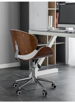 Metal Craft Stainless Steel Office Chair Solid Wood Computer Chair Lift Chair Backrest Swivel Chairs Study Dormitory Desk Chairs