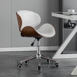 Metal Craft Stainless Steel Office Chair Solid Wood Computer Chair Lift Chair Backrest Swivel Chairs Study Dormitory Desk Chairs