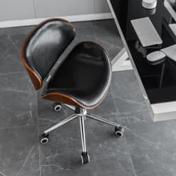 Metal Craft Stainless Steel Office Chair Solid Wood Computer Chair Lift Chair Backrest Swivel Chairs Study Dormitory Desk Chairs
