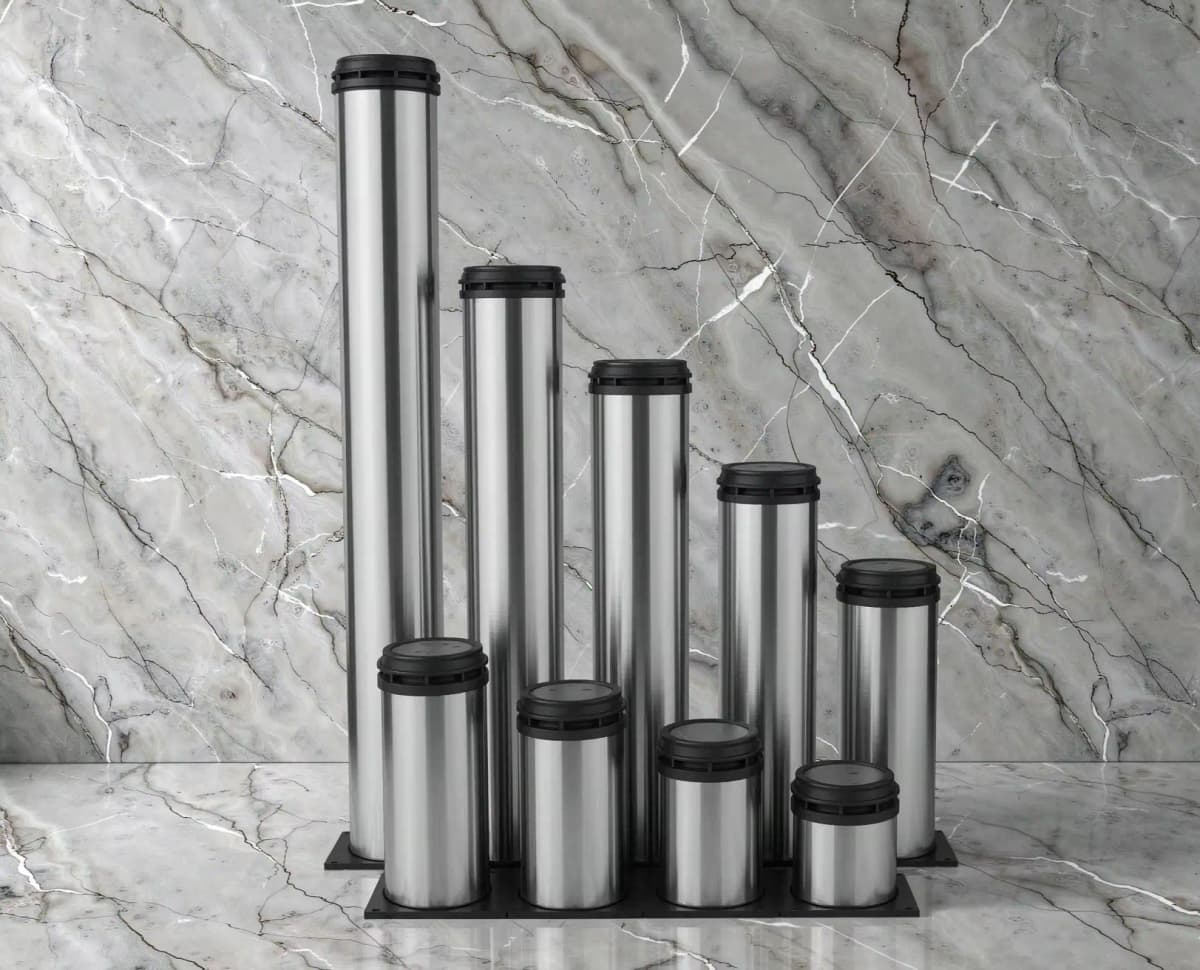 Adjustable Stainless Steel Furniture Legs 6-40cm Cabinet Feet for Table Sofa Bed Cupboard Support Replacement Hardware