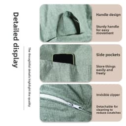 Cross-border Explosion Lazy Sofa Cover Without Filler Cloth Cover Tatami Only Water Drop Bean Bag Single Sofa