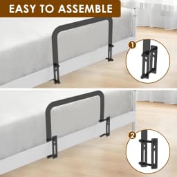 2/4Pcs Mattress Slide Stoppers Metal Non Slip Mattress Gripper Adjustable Mattress Retainer Bar Bracket for Home Metal Bed Frame