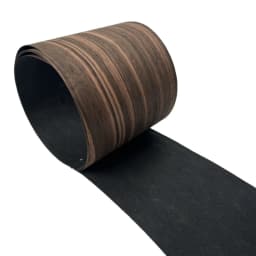 14*250cm Natural Black Ebony Wood Veneer Sheet, Woodcraft Veneer Roll for Restoration of Furniture, Tabletop and Stereo Speakers