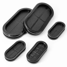 Double Side Oval Rubber Grommet Blanking Grommets Closed Gromet Blind Plugs Bung Hole Wiring Cable Gasket Seal 