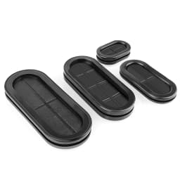 Double Side Oval Rubber Grommet Blanking Grommets Closed Gromet Blind Plugs Bung Hole Wiring Cable Gasket Seal 