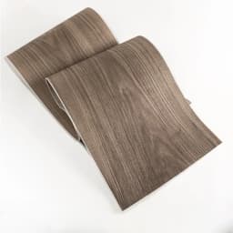 0.5mm Thick 34cm Wide Natural Black Walnut Grain Wood Veneer for Speaker Cabinet Surfacing Furniture Wall Decoration