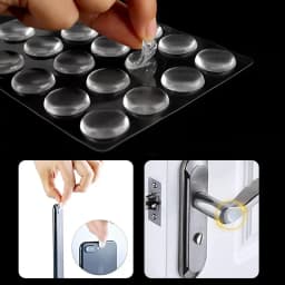 Self Adhesive Door Stopper Silicone Damper Buffer Cabinet Bumpers Rubber Furniture Pads Cushion Protective Pads Wall Protector