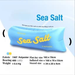 Outdoor Portable Inflatable Sofa Foldable Beach Park Inflatable Bed Grassland Music Festival Camping Supplies Birthday Gift