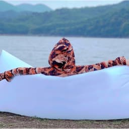Outdoor Portable Inflatable Sofa Foldable Beach Park Inflatable Bed Grassland Music Festival Camping Supplies Birthday Gift