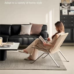 MOMO Bauhaus Single Lounge Chair Living Room Minimalist Rope Sofa Hotel Lounge Reception Chair Outdoor Woven Chair