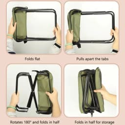 Folding Stool for Outdoor Leisure, Camping, and Hiking Fishing Trips, Convenient Shoulder Bag Style Portable Stool for Storage