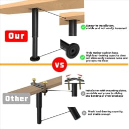 4pcs adjustable support legs table legs, used for load-bearing floor cabinets, table makeup tables, with stable foot support