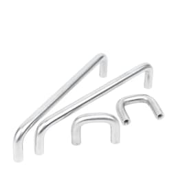 M4~M8 304 Stainless Steel Innerl Thread U-Shaped Double Curved Handle Modern Cabinet Door Handles Nordic Drawer Door Knobs Pulls